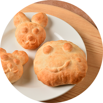 女将パン教室でパン作り