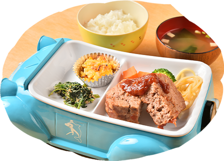 お子様向けのプレート料理