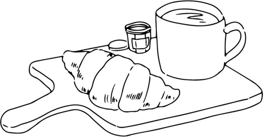 自家製パンのイラスト